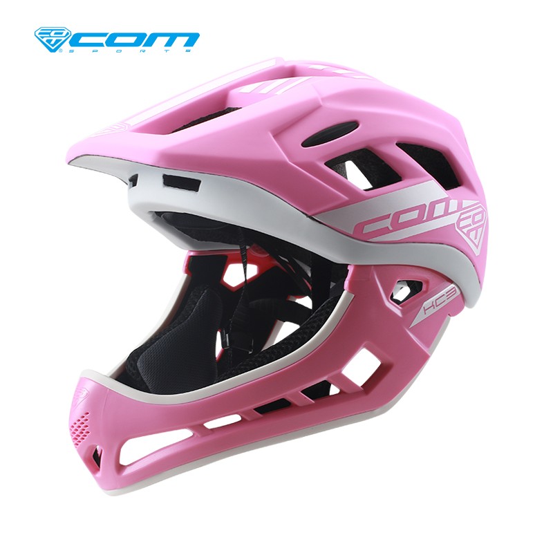 Casco Integral Niñas ComSports Pink Extreme