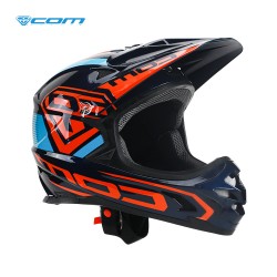 Casco Integral L MTB Allcross Orange BLue ComSports