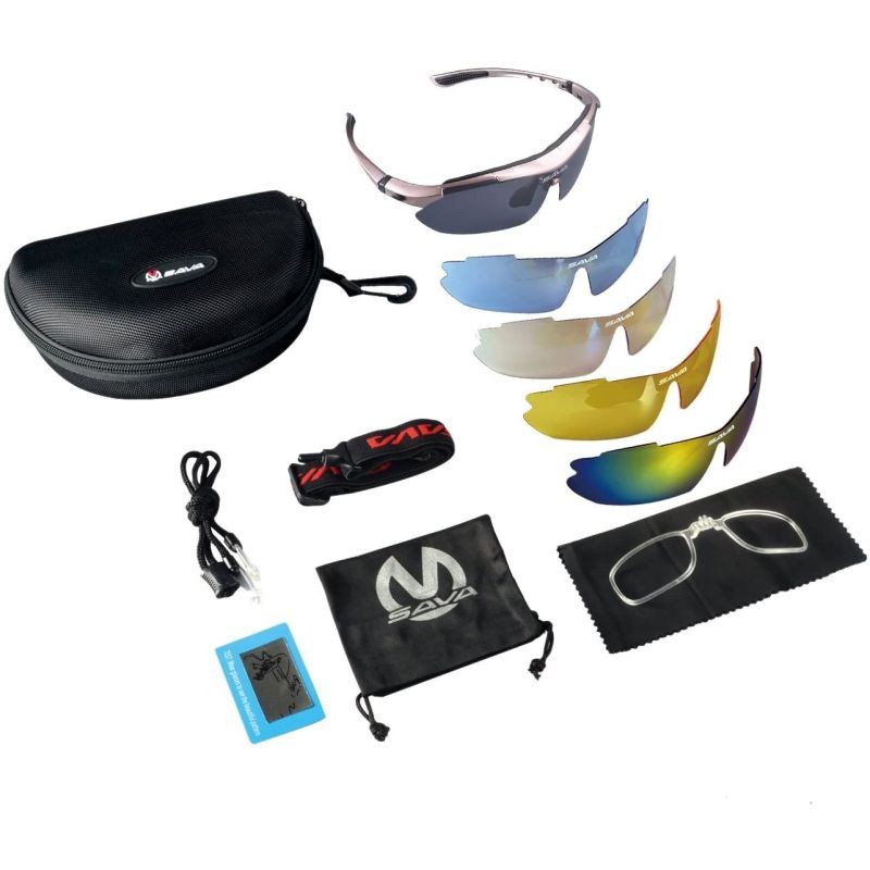 lentes ciclismo polarizados sava con micas cambiables