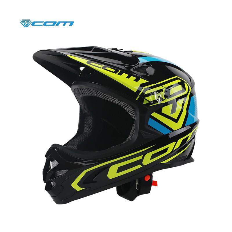 Casco Integral MTB Allcross BLue Green ComSports Tamaño L